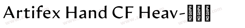 Artifex Hand CF Heav字体转换